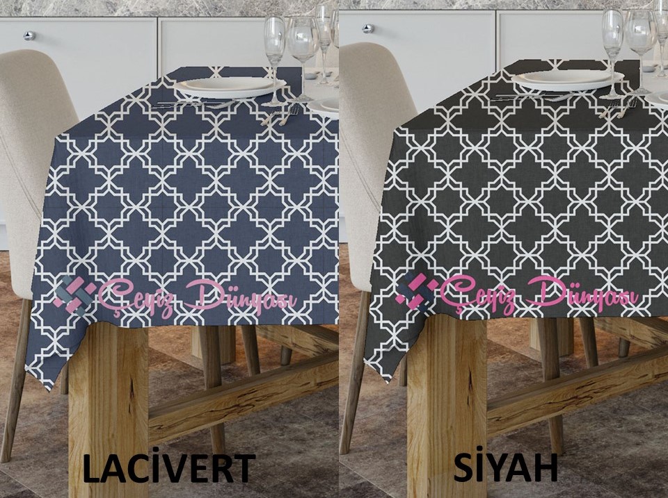 120 Cm Kaldırım Yuvarlak Masa Örtüsü